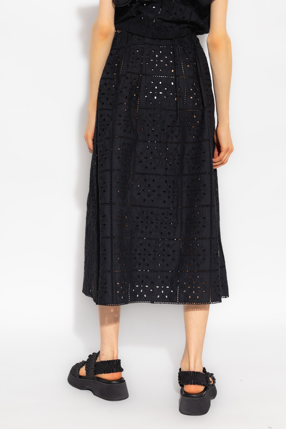 Ganni Openwork skirt