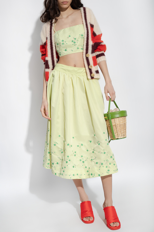 Ganni Skirt with floral motif