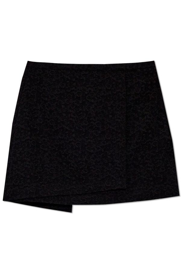 Ganni Krótka spódnica z żakardowym wzorem