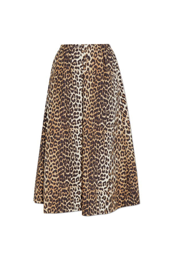 Ganni Animal print skirt