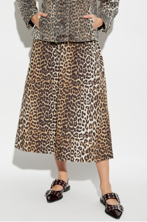 Ganni Animal print skirt