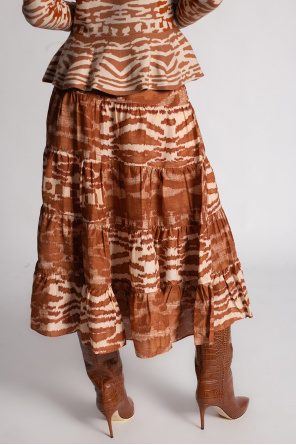 Ulla Johnson Silk ruffled skirt