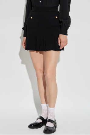 Alessandra Rich Spódnica z dekoracyjnymi kieszeniami