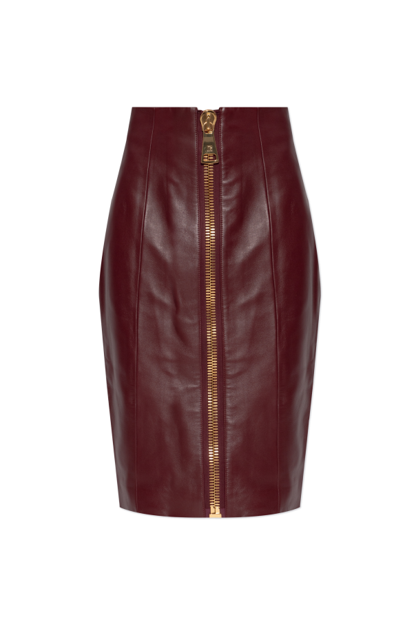 Leather skirt od Balmain