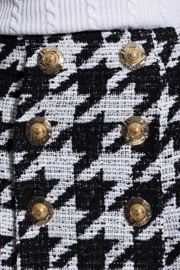 Balmain Skirt with houndstooth pattern | Women's | Vitkac