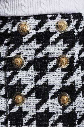 Balmain Skirt with houndstooth pattern