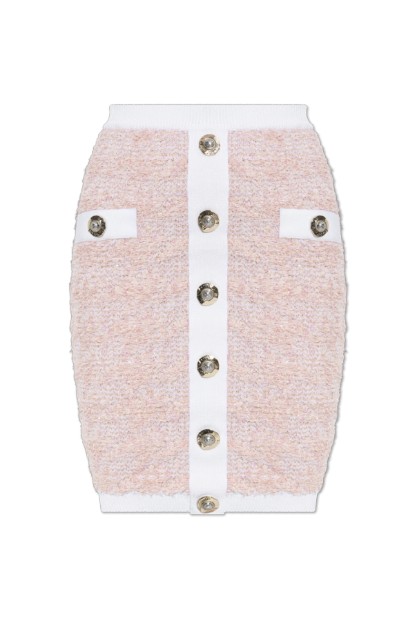 Tweed skirt with lurex thread od Balmain