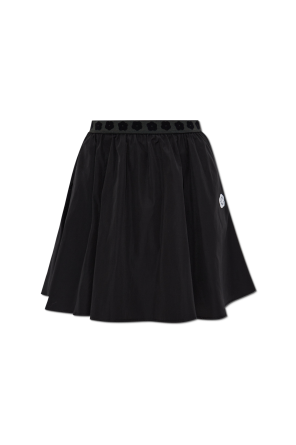 Skirt with logo patch