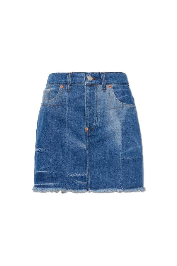 Kenzo Denim skirt with vintage effect