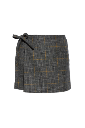 Wool wrap skirt