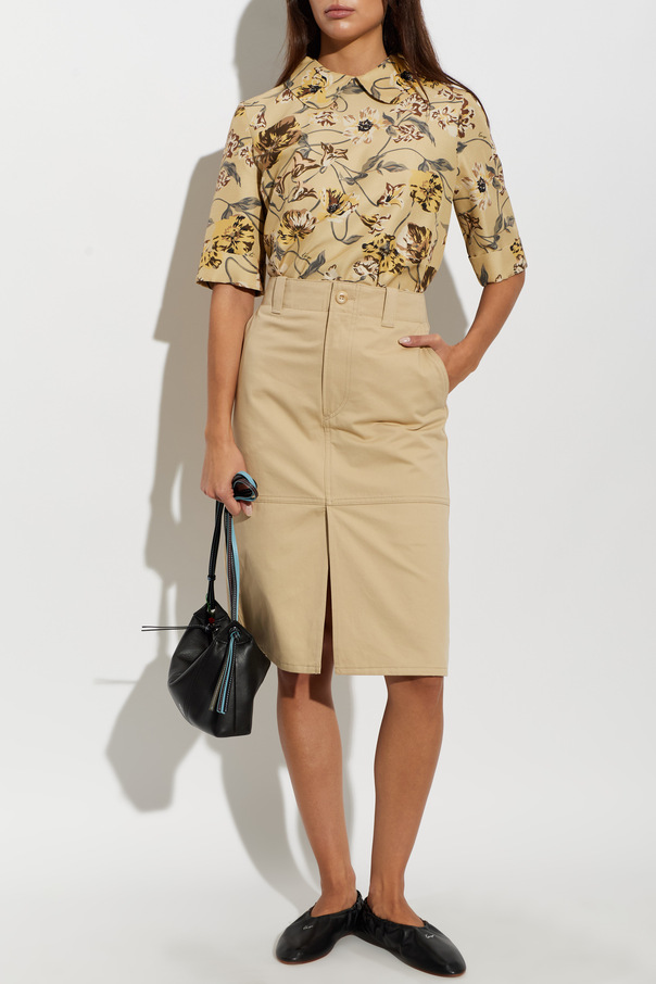 Kenzo Cotton skirt with slit