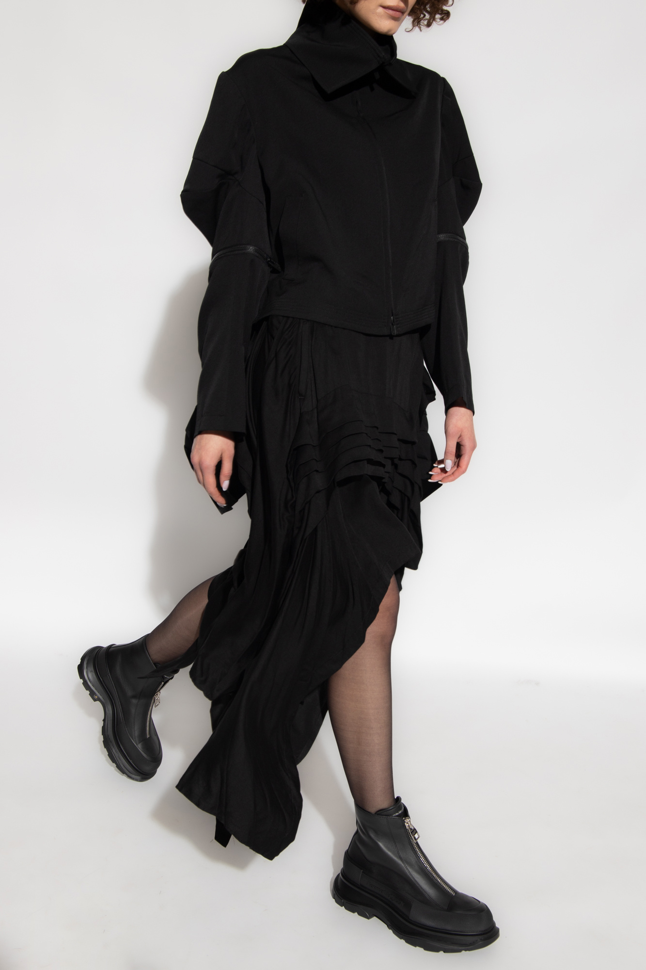 Black Asymmetrical skirt Yohji Yamamoto   Vitkac Canada