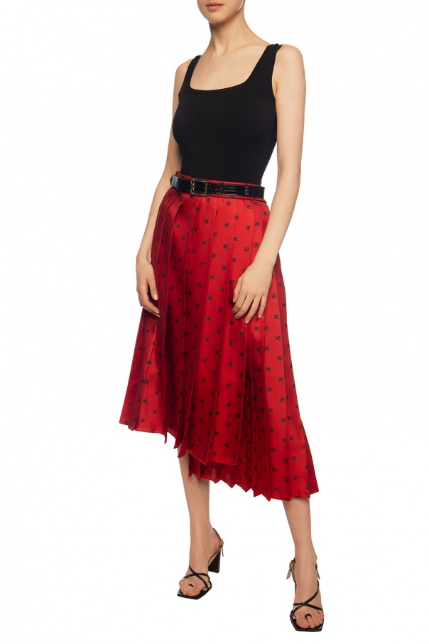 fendi red skirt