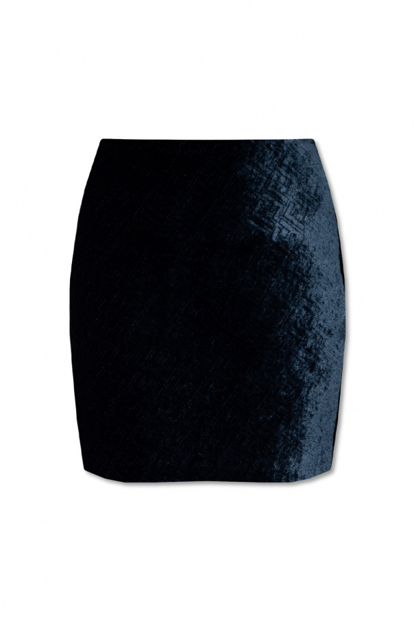 fendi Long Velvet skirt