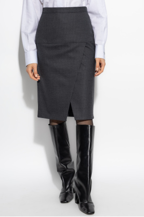 Fendi Wool skirt with front slit