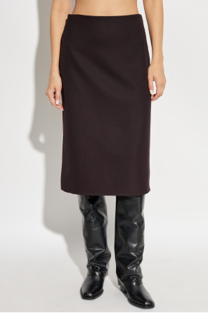 Fendi Wool skirt with slits