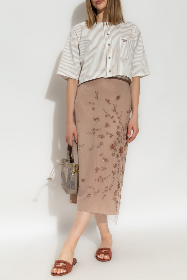 Fendi Skirt with decorative finish