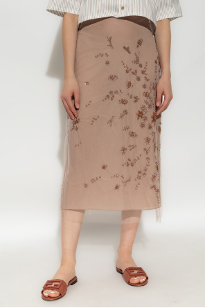 Fendi Skirt with decorative finish