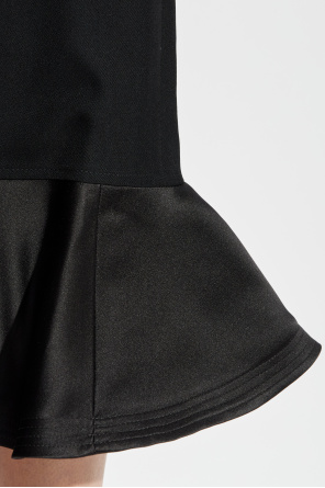 Fendi Wool skirt with satin hem
