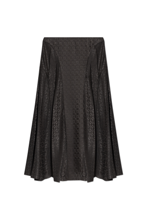 Falda de seda con monograma