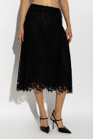 Fendi Falda de encaje de seda