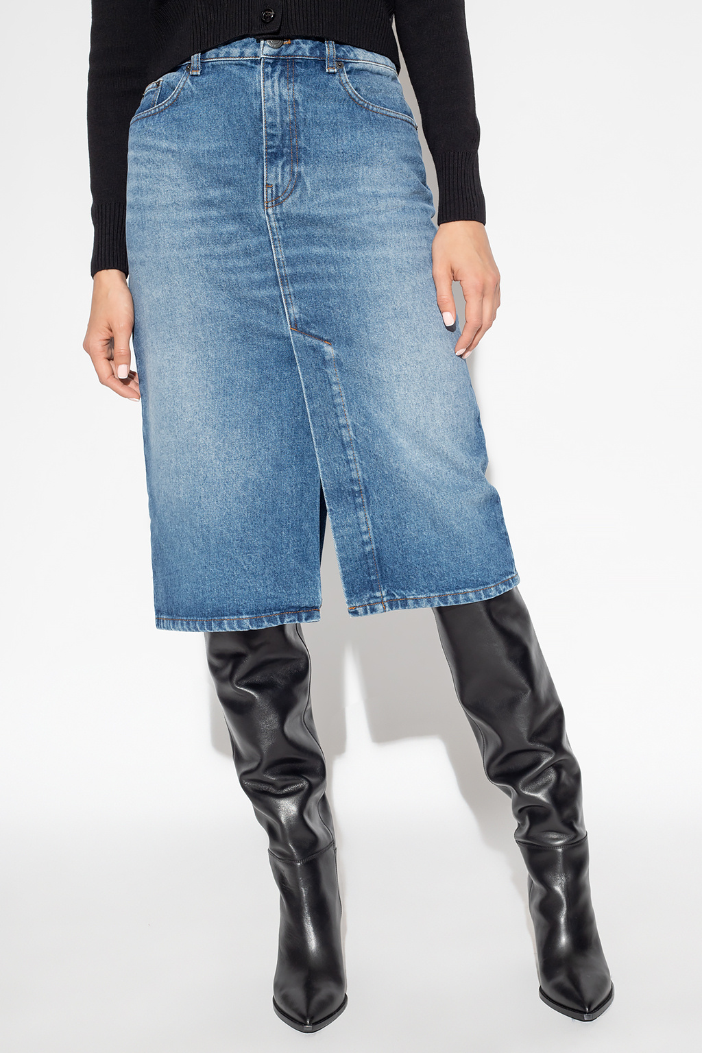 Ami Alexandre Mattiussi Denim skirt