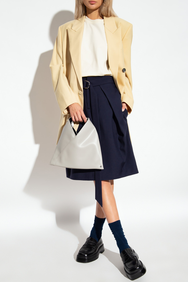 colour: NAVY BLUE Wool skirt