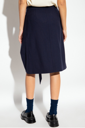 colour: NAVY BLUE Wool skirt