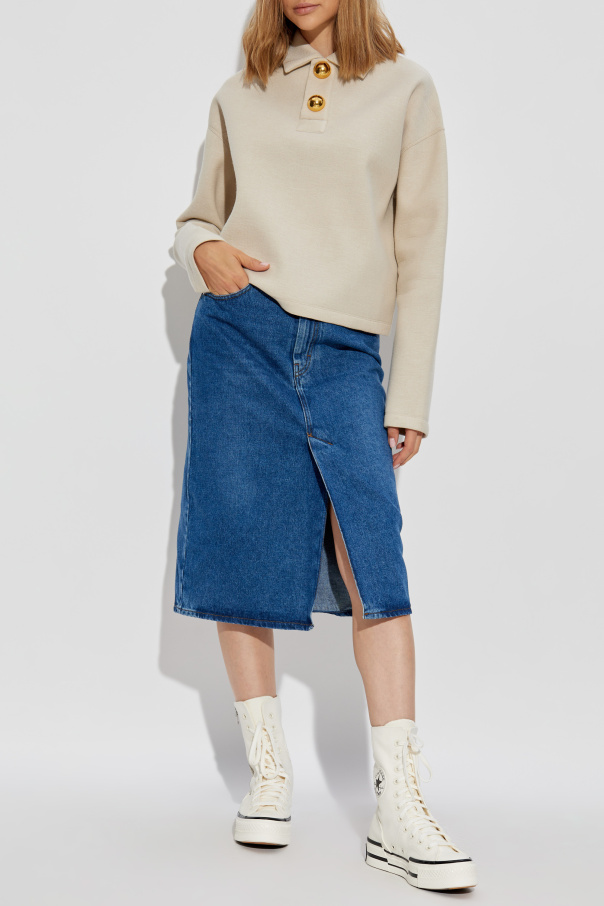 Ami Alexandre Mattiussi Denim skirt