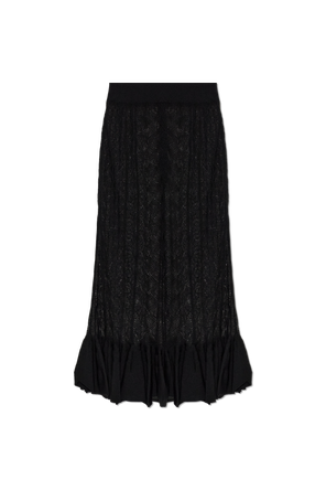Falda transparente con volante