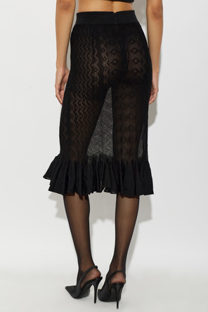 Dolce & Gabbana Transparent skirt with ruffle