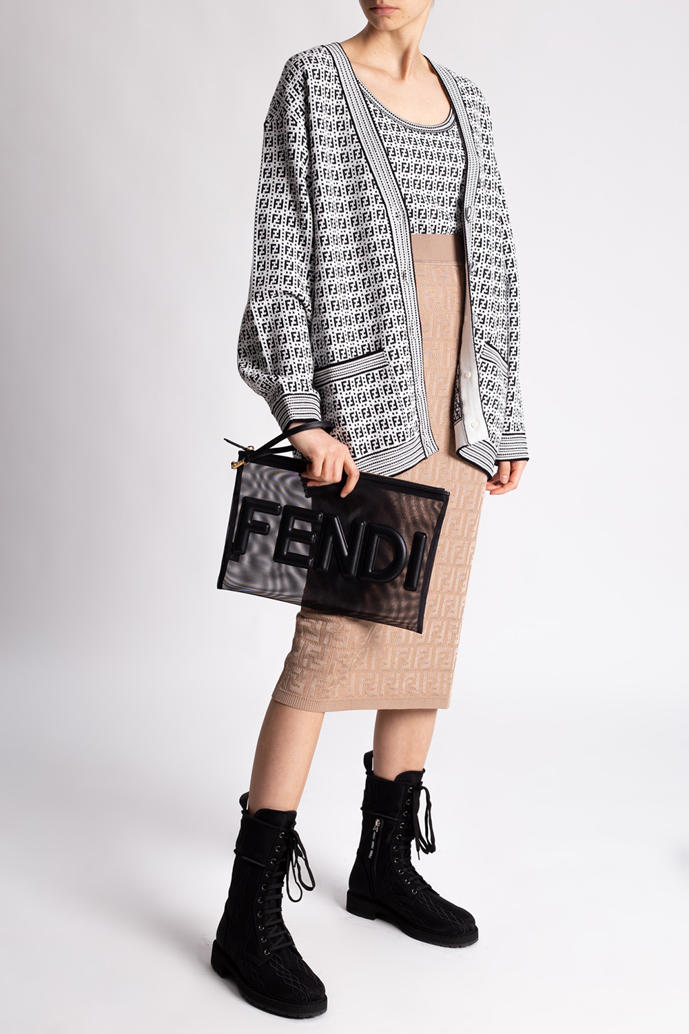 Fendi Skirt with logo