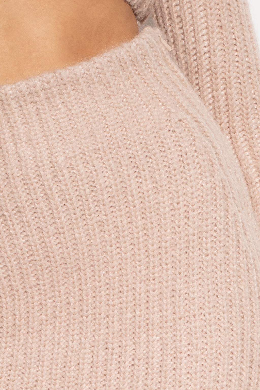 Fendi Light Brown Wool Knit Logo Monogram Turtleneck Sweater M