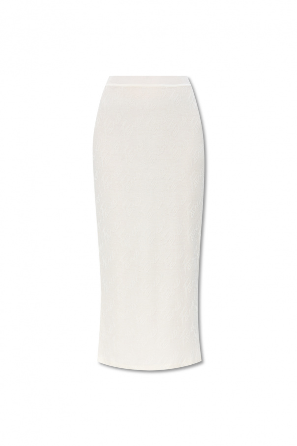 Fendi Ołówkowa spódnica z wzorem ‘Fendi Brush’
