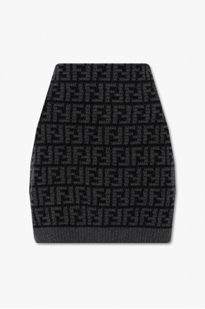 Fendi Pre-Owned logo-intarsia jumper Black