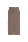 Fendi BROWN Skirt with front slit