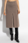 Fendi BROWN Skirt with front slit
