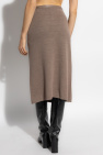 Fendi BROWN Skirt with front slit