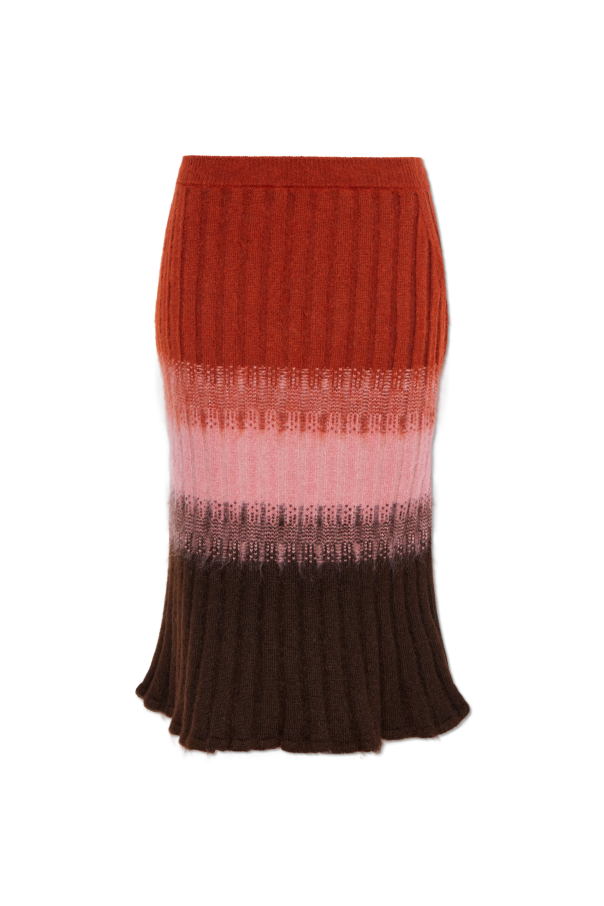 Skirt with a silk slip od Fendi