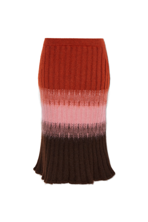 Skirt with a silk slip od Fendi