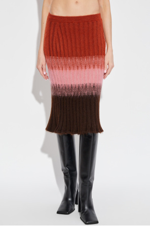 Fendi Skirt with a silk slip