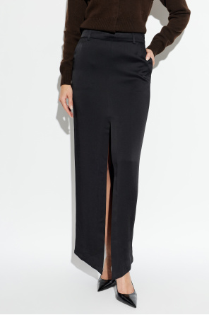 Tom Ford Falda de satén con abertura