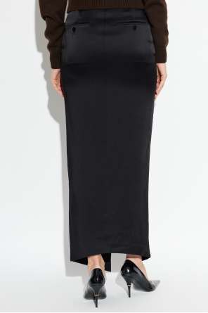 Tom Ford Falda de satén con abertura