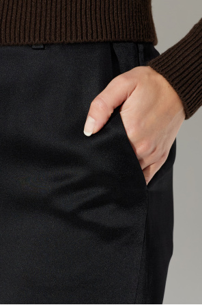 Tom Ford Falda de satén con abertura