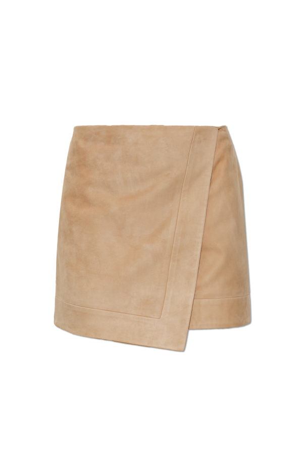 Short suede skirt od Balmain