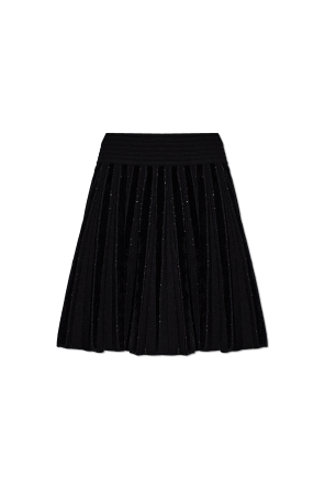 Falda con lentejuelas brillantes od Balmain