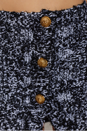 Balmain Falda con hilo de lúrex
