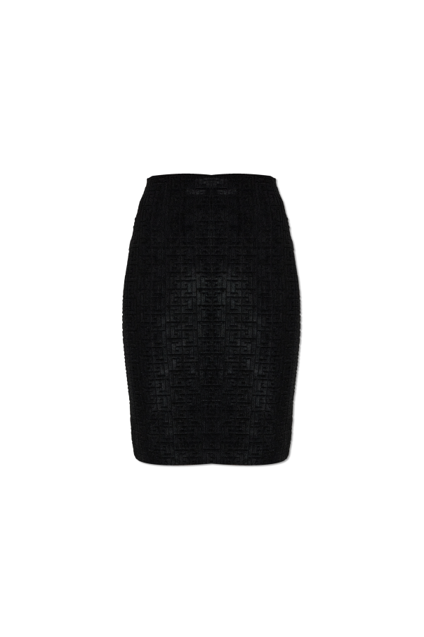 Skirt with a velvety finish od Balmain