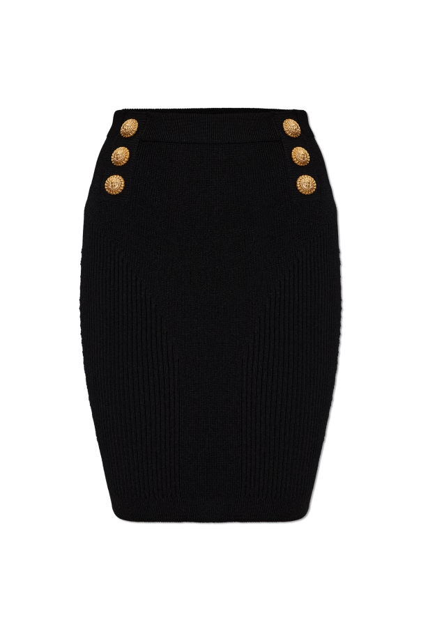 Skirt with decorative buttons od Balmain