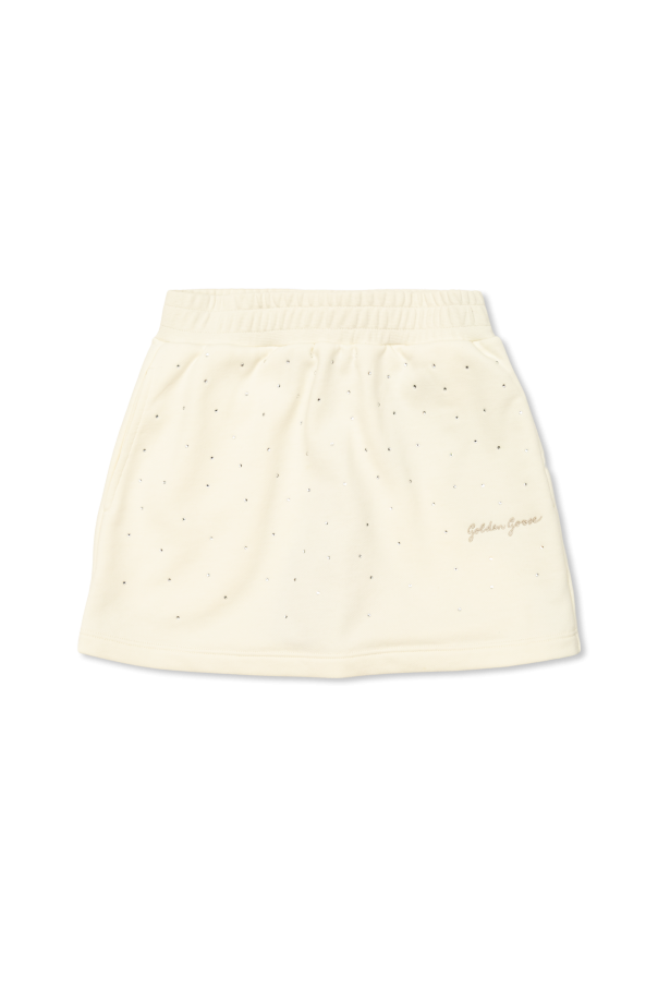 Skirt with shimmering appliqués od Golden Goose Kids